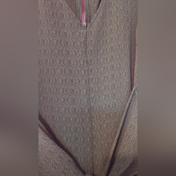 ALYA Francescas Green One Piece Jumpsuit Sleeveless V Neck Sash Wide Leg Small - Picture 7 of 9